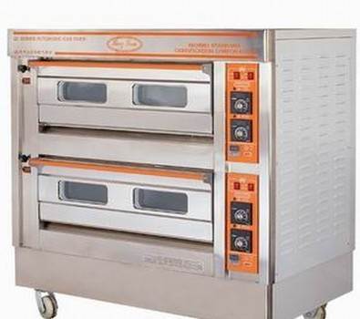 厂价直销 恒联QL-4A 不锈钢燃气烘炉/商用燃气烘炉2层4盘-广州食品烘焙设备