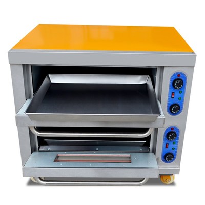 商用烤箱二层二盘电烤箱披萨炉电烘炉面包蛋糕烘培大烤箱双层家商用多功能 .